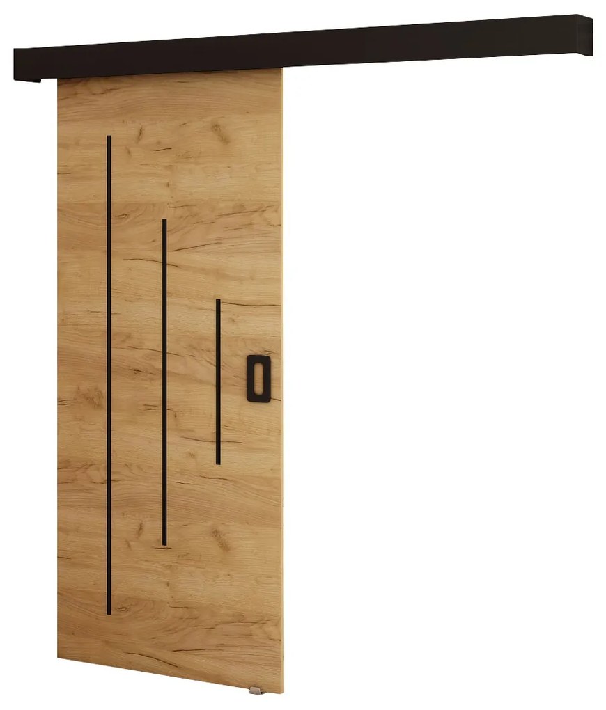 Tolóajtó 90 cm Bethany Y (arany craft + matt fekete). Akció -26%. 1043501