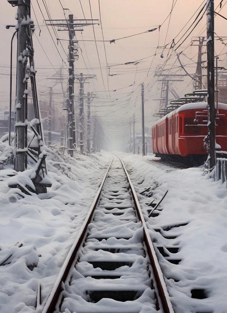 Poszter 40x55cm Utazás a síneken