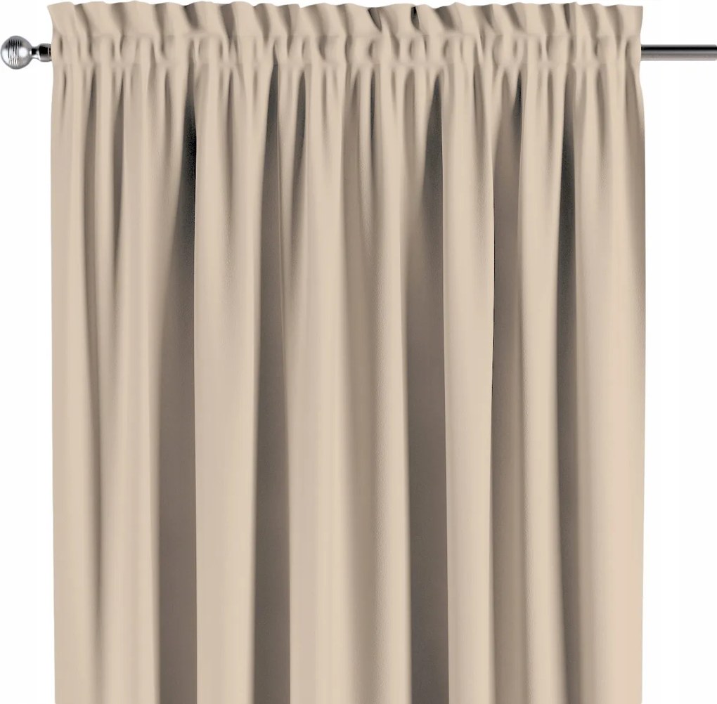 Csatornafüggöny frufruval 1 db 140x260cm bézs