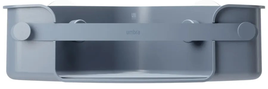 Kék öntapadós újrahasznosított műanyag fürdőszobai sarokpolc Flex – Umbra