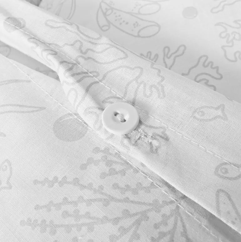 EMI Sea szürke pamut ágyneműhuzat