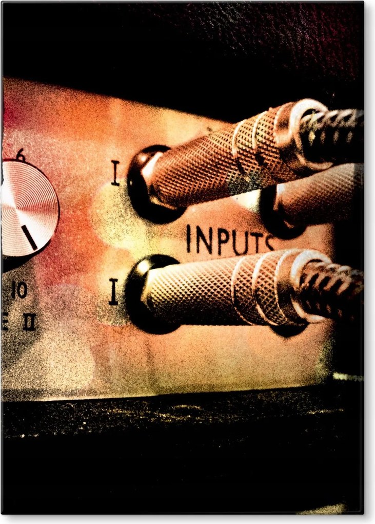 Fém poszter audio erősítő Tábla lemez 22 x 31 cm +ajándék