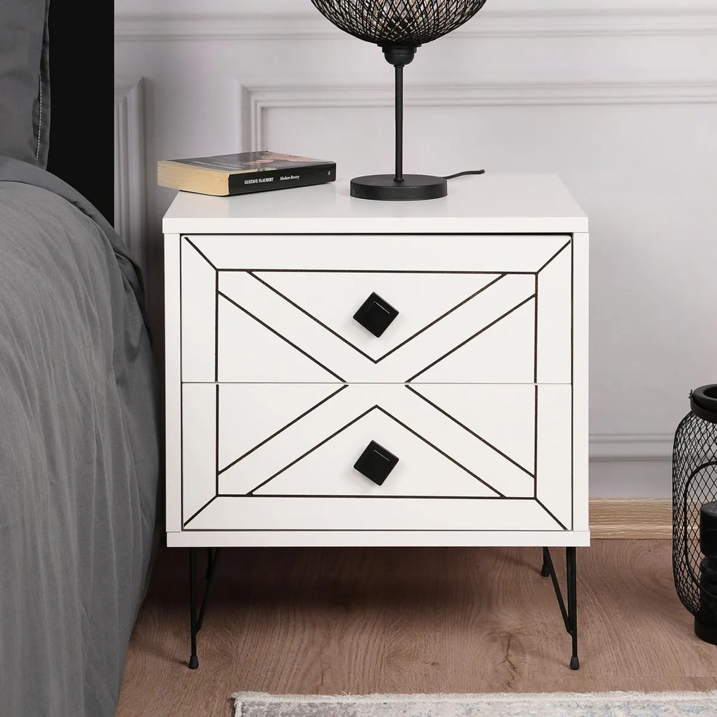 Luna White éjjeliszekrény