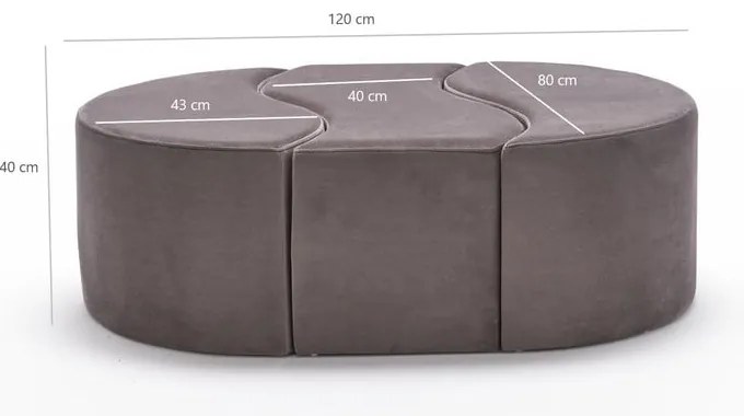 Szürke puff Alya – Artie