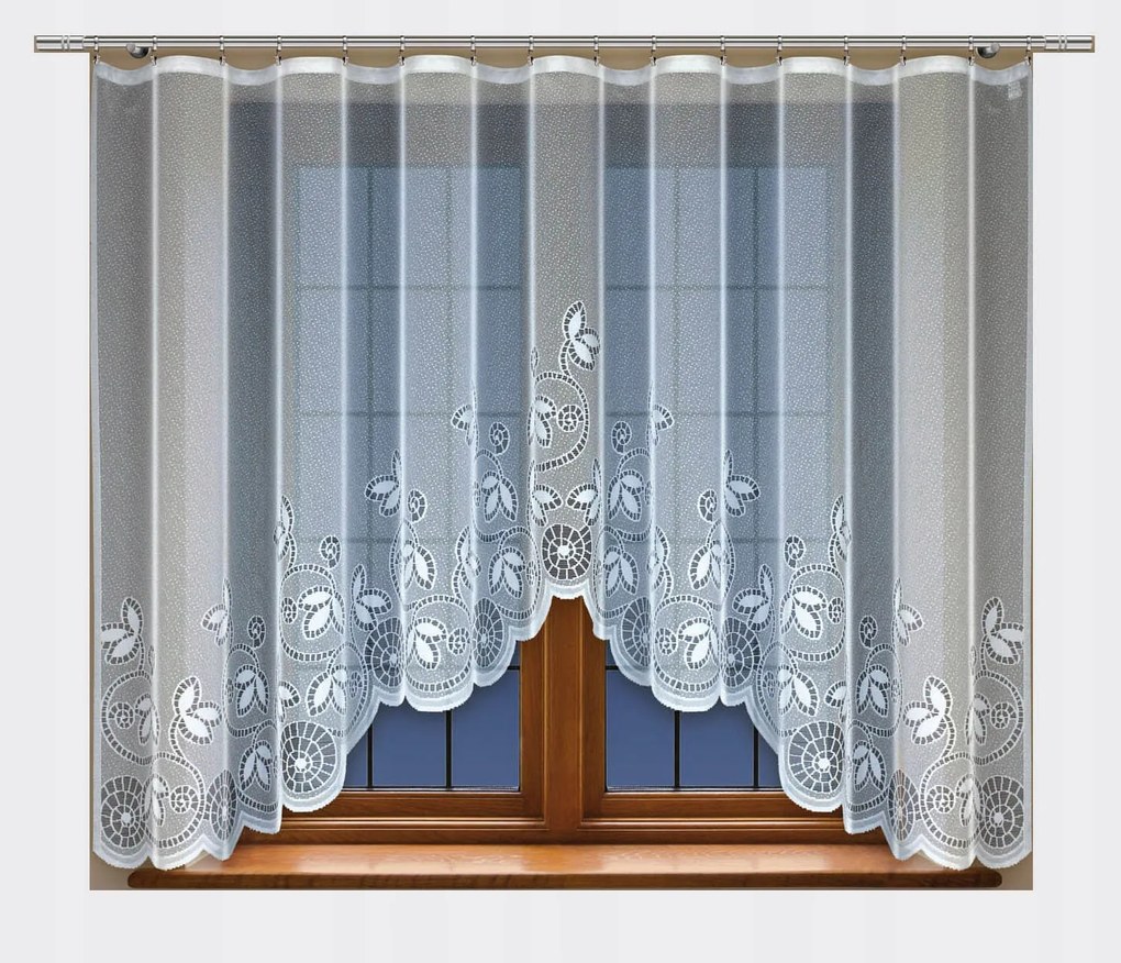 Mg Függöny 24256 jacquard ív 400x160 pol szalaggal