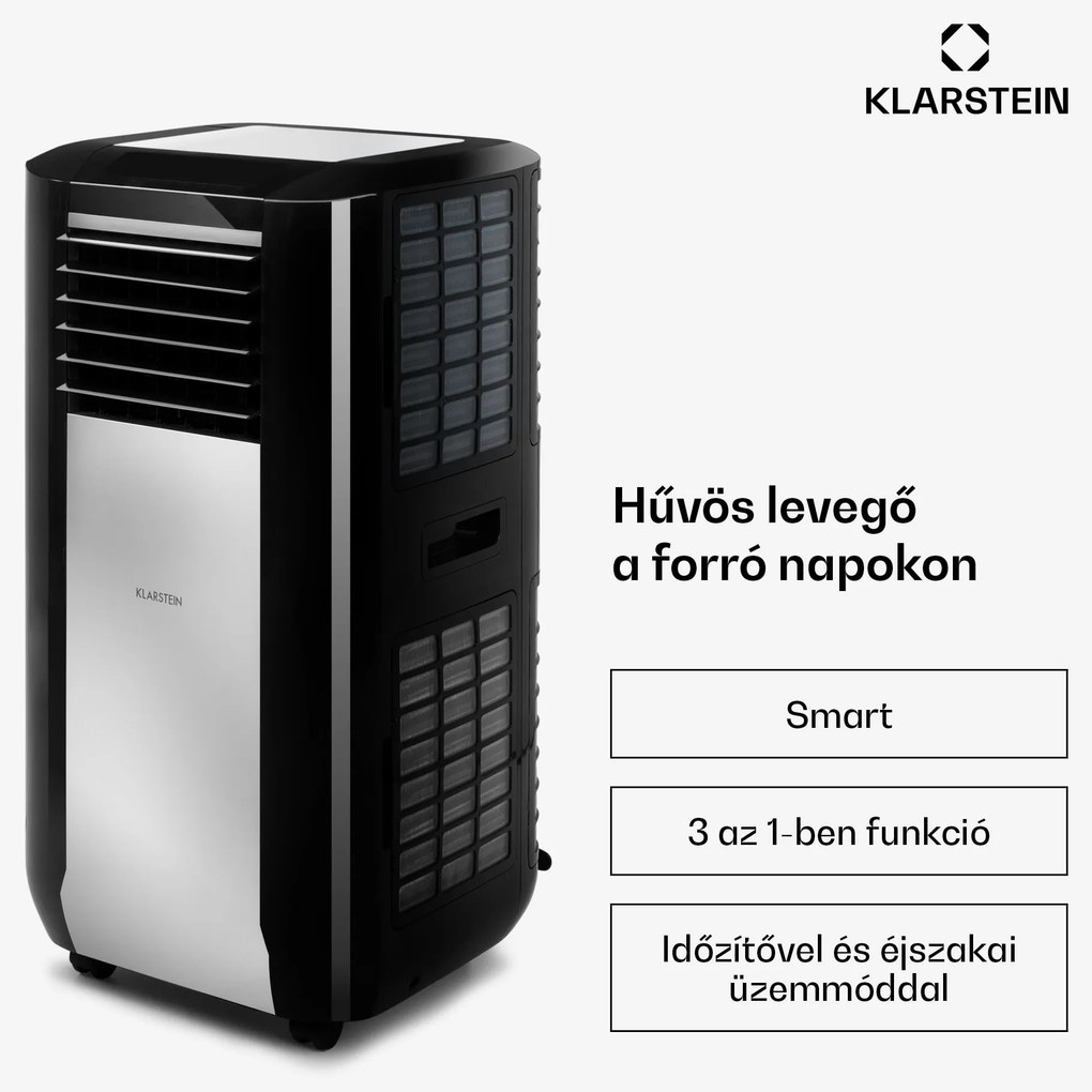 Klarstein Max Breeze Smart, mobil klíma, 15000 BTU/ó (4,4 kW), A energiahatékonysági osztály
