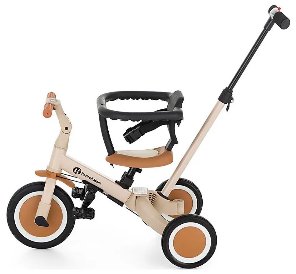 Petite&Mars PETITE&amp;MARS - Gyermek tricikli 5in1 TURBO Desert Sand AG0730