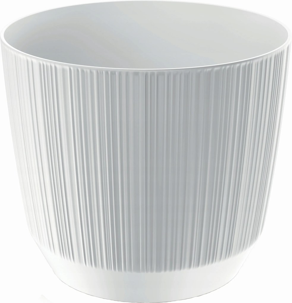 Virágtartó Ryfo 20 fehér műanyag Prosperplast 17 cm x 20 x 17 cm