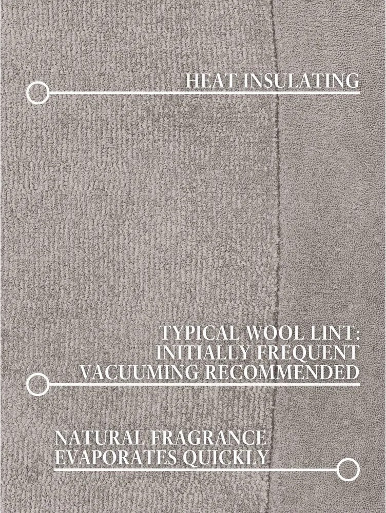 Szürke kézi szövésű gyapjúkeverék szőnyeg 125x200 cm Kari Organic – Villeroy&amp;Boch