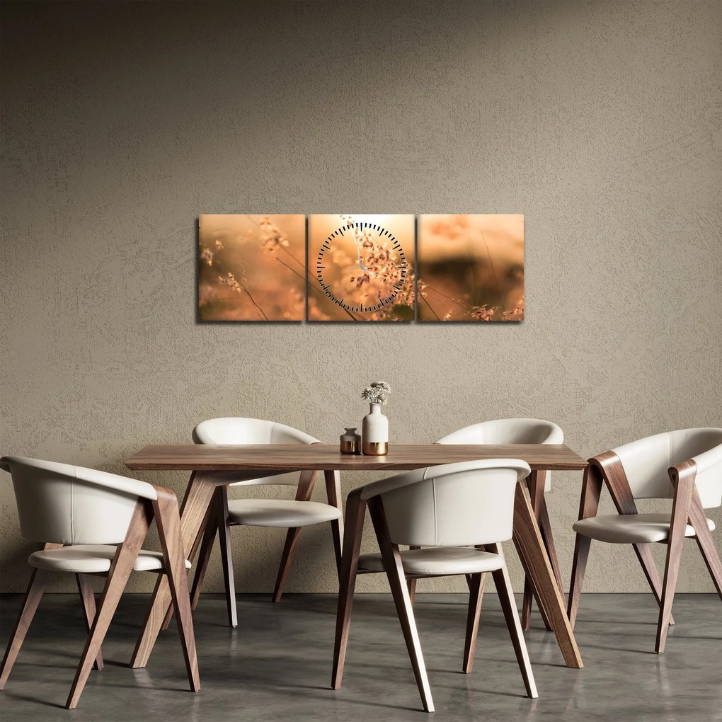 Kép - Fű a napon (órával) (90x30 cm)