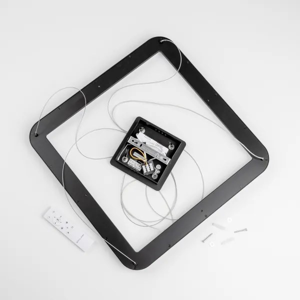 Brilagi - LED dimmelhető kábeles csillár FALCON SLIM LED/50W/230V 50x50 cm fekete + távirányító