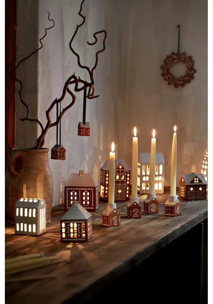 Kerámia karácsonyfadísz készlet 2 db-os 5 cm Gingerbread – Kähler Design
