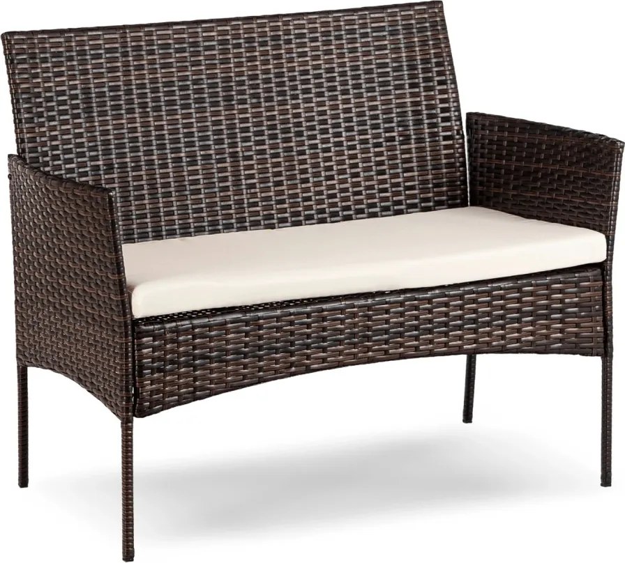 Kerti bútor szett barna/bézs színben – MISSISIPI