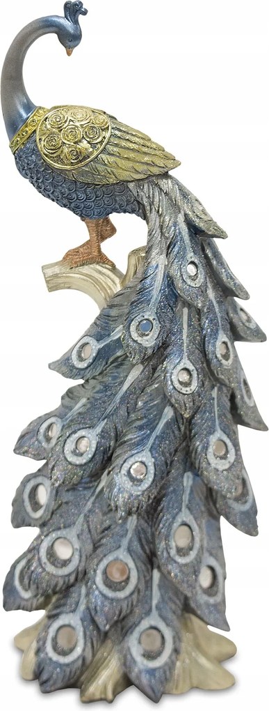 Dekorációs figura színes páva 37x15x10,5 Art-Pol 116381
