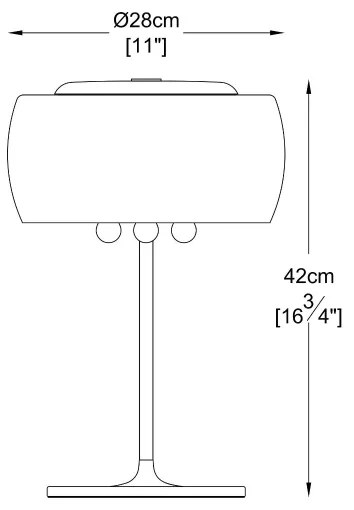 Brilagi - LED Kristály asztali lámpa JEWEL 3xG9/42W/230V