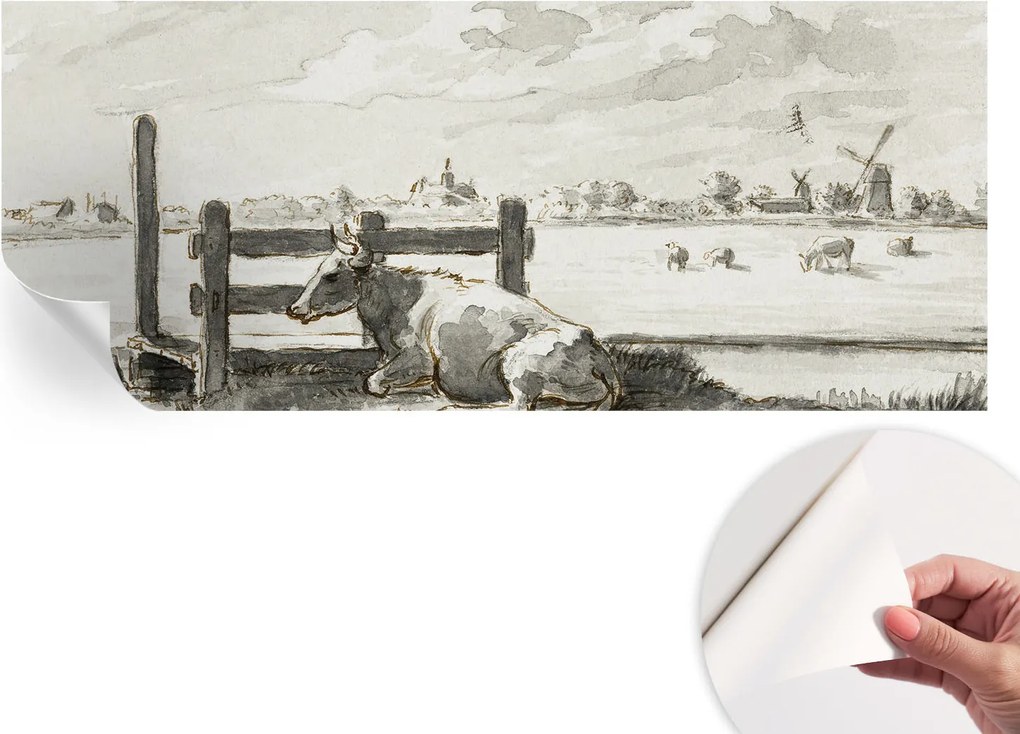 Design fali fotótapéta Öntapadós vidéki idill 250x104 cm