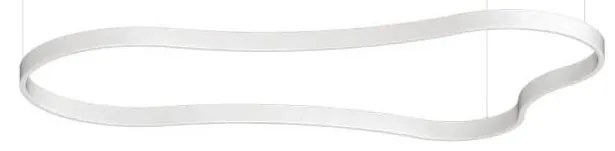 Ideal Lux - LED Csillár zsinóron WAVES LED/54W/230V CRI 90 fehér