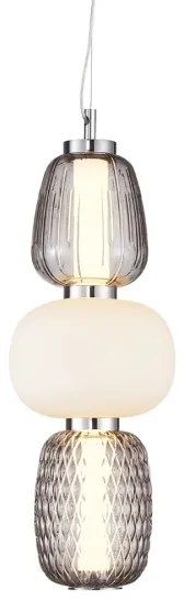 LED Csillár zsinóron CARO LED/28W/230V króm