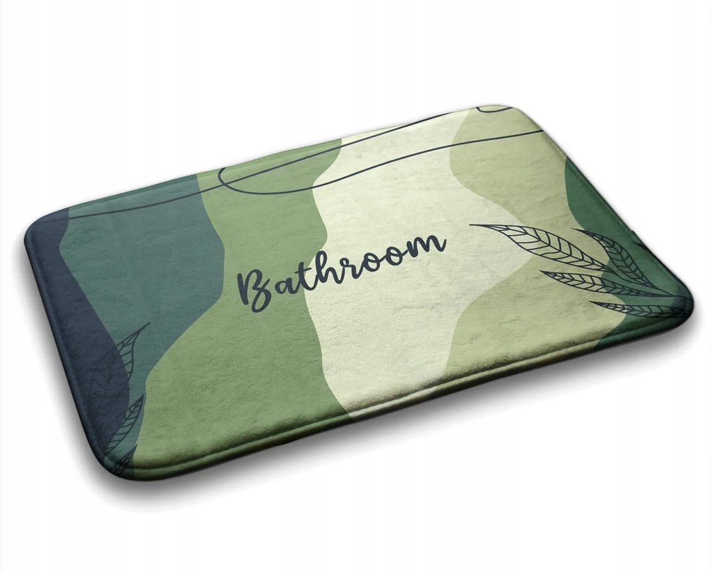 Fürdőszobaszőnyeg Pasztell zöld 75x45