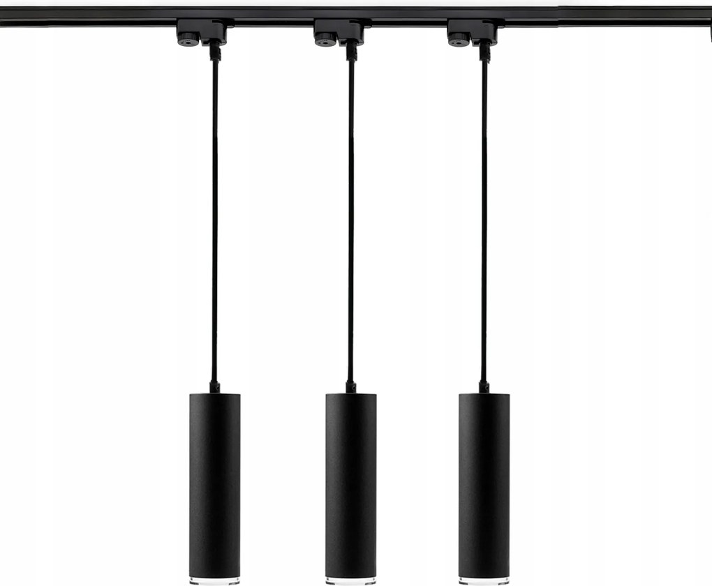 Sínkábel szett Sín 1m 3x Mennyezeti Lámpa Függő Túlnyúlás GU10