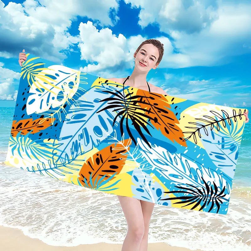 Strandtörölköző SUMMER FRESH 100x180 cm színes, 100% mikroszálas