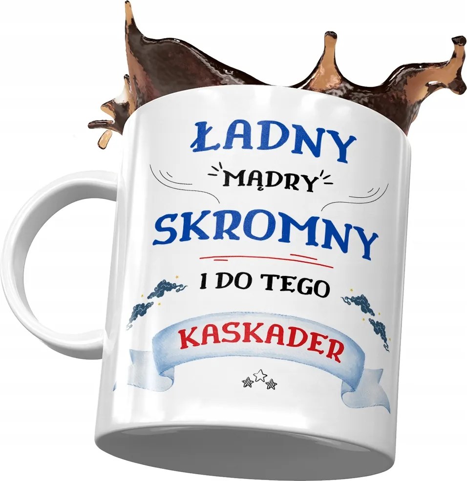 Bögre Kaszkadőrnek Szép Okos Szerény Ajándék Nyomtatott Fotóval