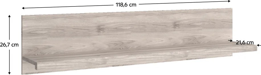 Polc 120, nairobi gesztenye, JESI NEW