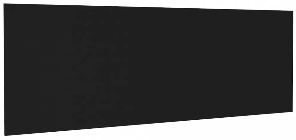 fekete szerelt fa fali fejtámla 240 x 1,5 x 80 cm