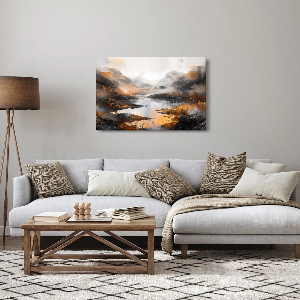 Kép - Hegyi tájak festése (90x60 cm)