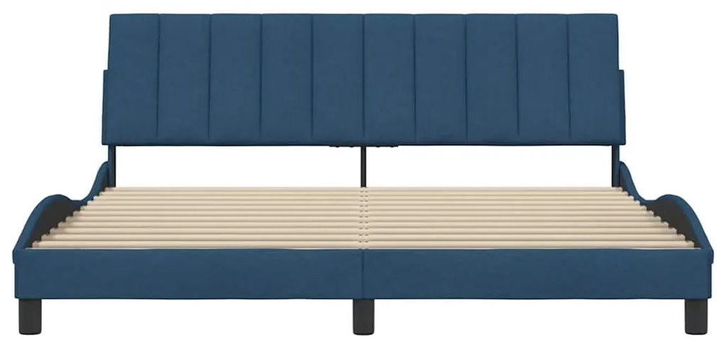 kék szövet ágykeret matrac nélkül Hanko 180 x 200 cm