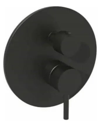 Paffoni - LIGHT falba süllyesztett zuhanycsaptelep, fekete