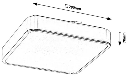 Rabalux - LED RGB Fürdőszobai, fényerőszabályozható mennyezeti lámpa LED/22W/230V IP44 + távirányító