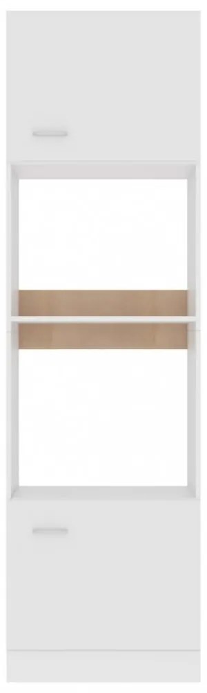 “Lyon” fehér szerelt fa mikrohullámú sütő szekrény