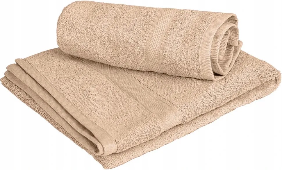 Textil törölköző Clarysse Elegance 60x110 cm homokszínű, 100% pamut