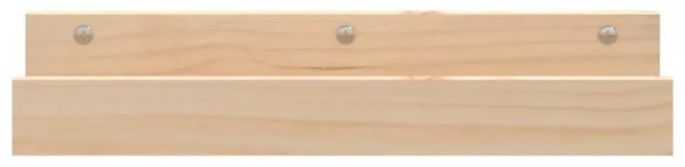 2 db tömör fenyőfa fali polc 50 x 12 x 9 cm