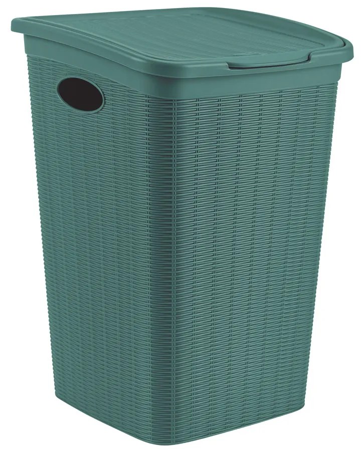 STEFANPLAST Mosodai kosár 50 l, 38×37×54,5 cm, zöld-szürke