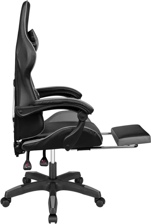 Kruger&amp;Matz Warrior GX-150 fekete-szürke játékszék