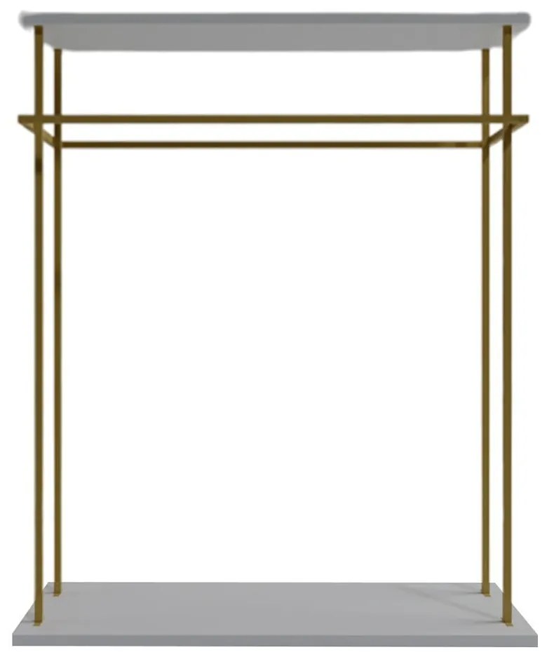 Fehér ruhatartó állvány Wuppertal – Kalune Design