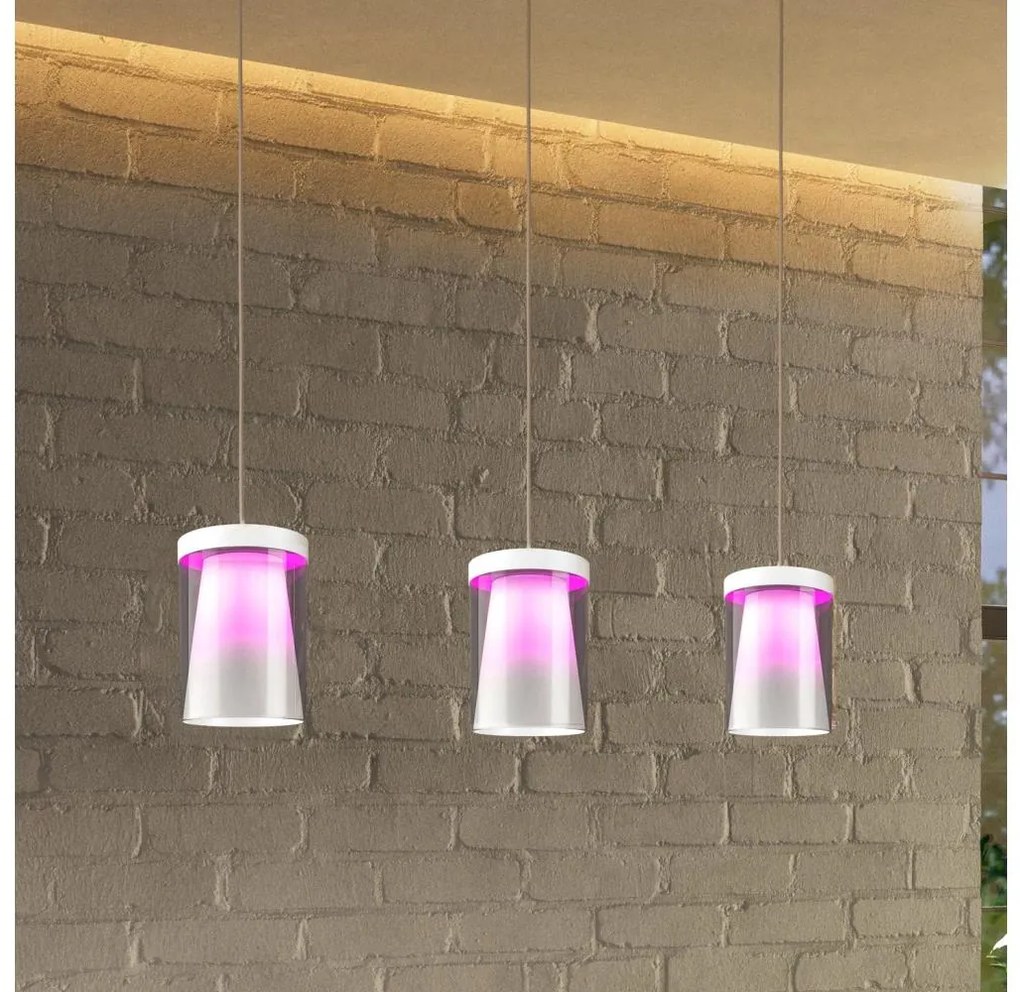 Eglo 901122-LED RGBW Dimmelhető csillár zsinóron CHIUSELLO-Z 3xLED/3,7W/230V fehér