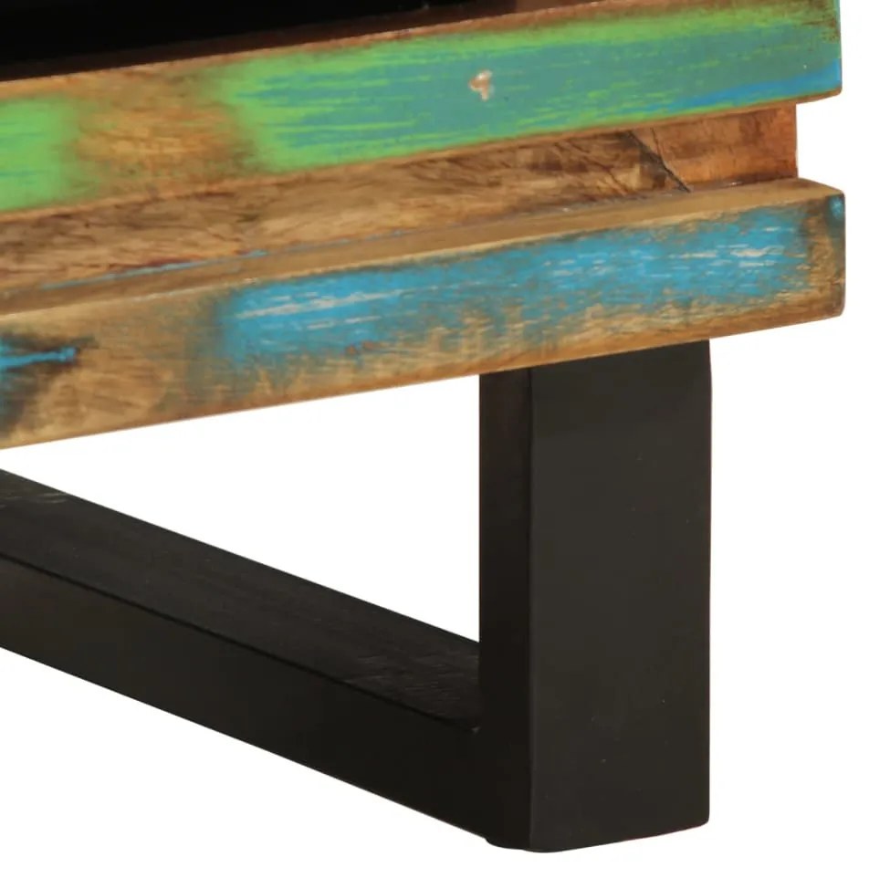 vidaXL 2 db tömör újrahasznosított fa éjjeliszekrény 40 x 34 x 46 cm