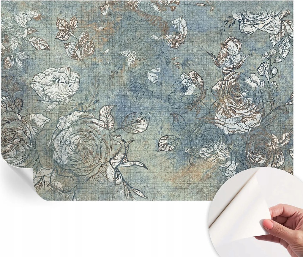 Öntapadós Stílusos Dekoratív Fotótapéta Romantikus rózsák 152x104 cm