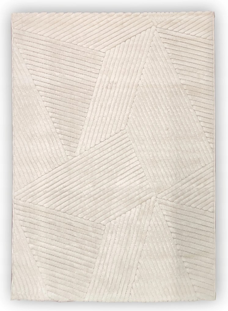 Krémszőnyeg LILY80x150 Modern Geometrikus Puha Hálószoba Nappali