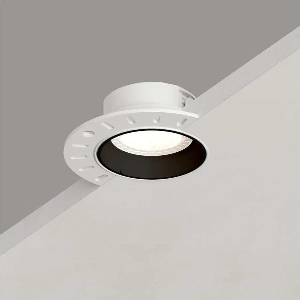 Vibi series recessed trimless downlight — DK/EU-3055-BK