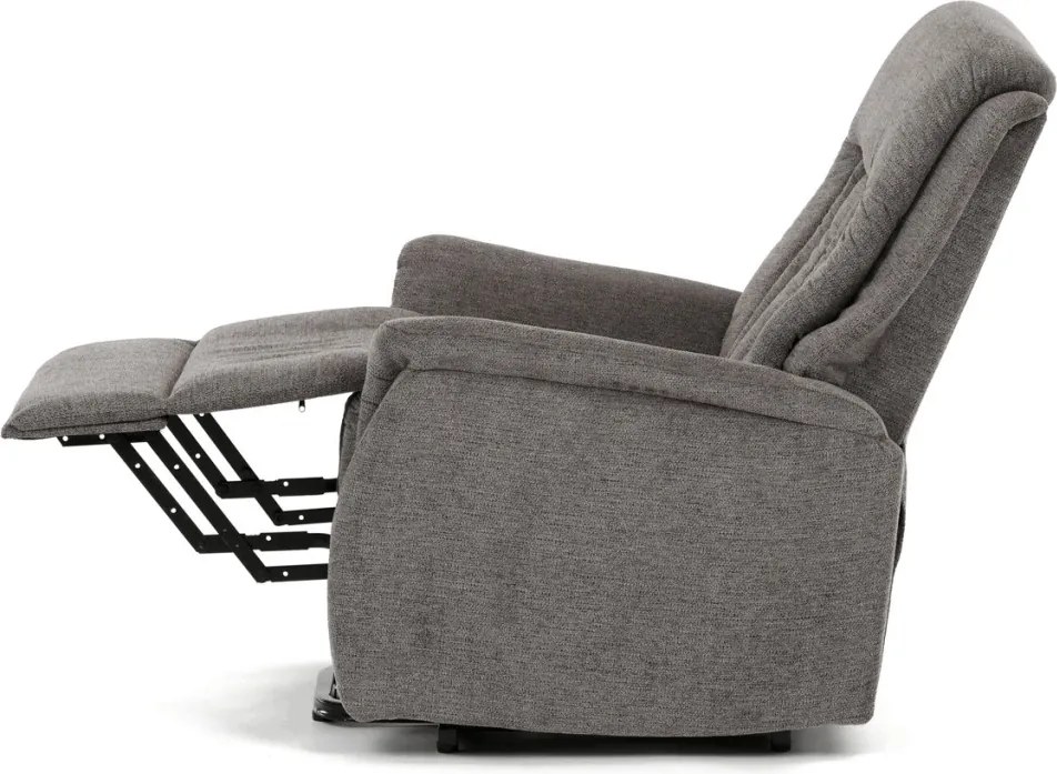 Elektromos relax fotel állítható háttámlával szürke szövet TV-Q8575 GREY2