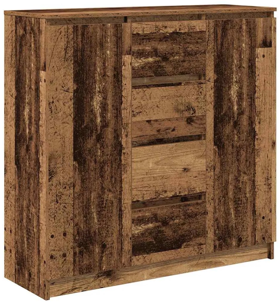 antik fa szerelt fa tálalószekrény fiókos 100,5x35x98,5 cm