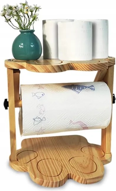 Szalvétatartó, Ce, fa, 29x29x28,5 cm