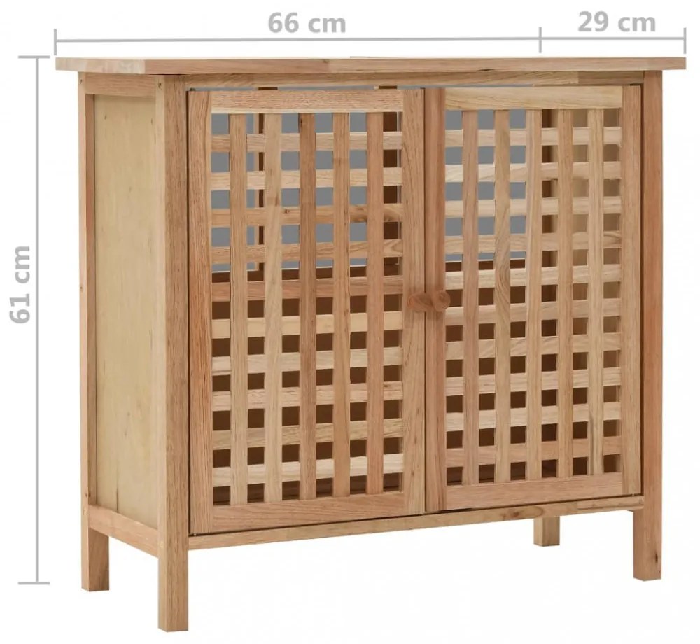 tömör diófa mosdószekrény 66 x 29 x 61 cm