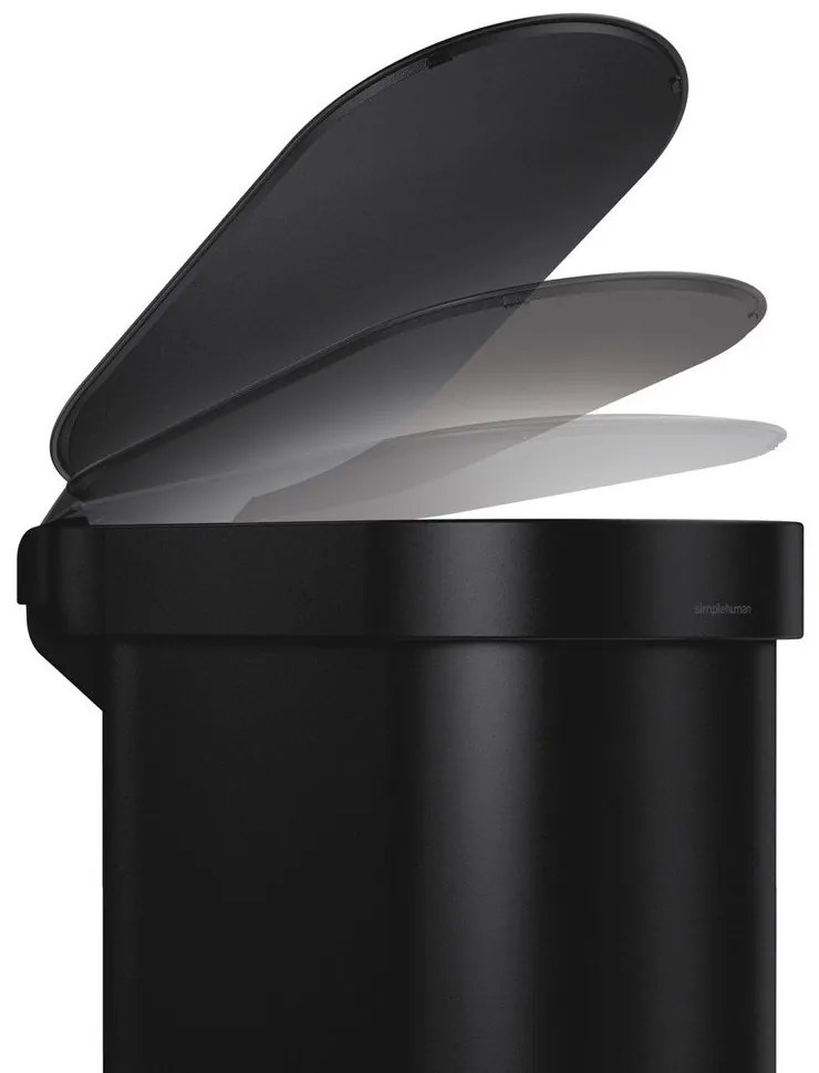 Acél pedálos szemetes 45 l Slim – simplehuman