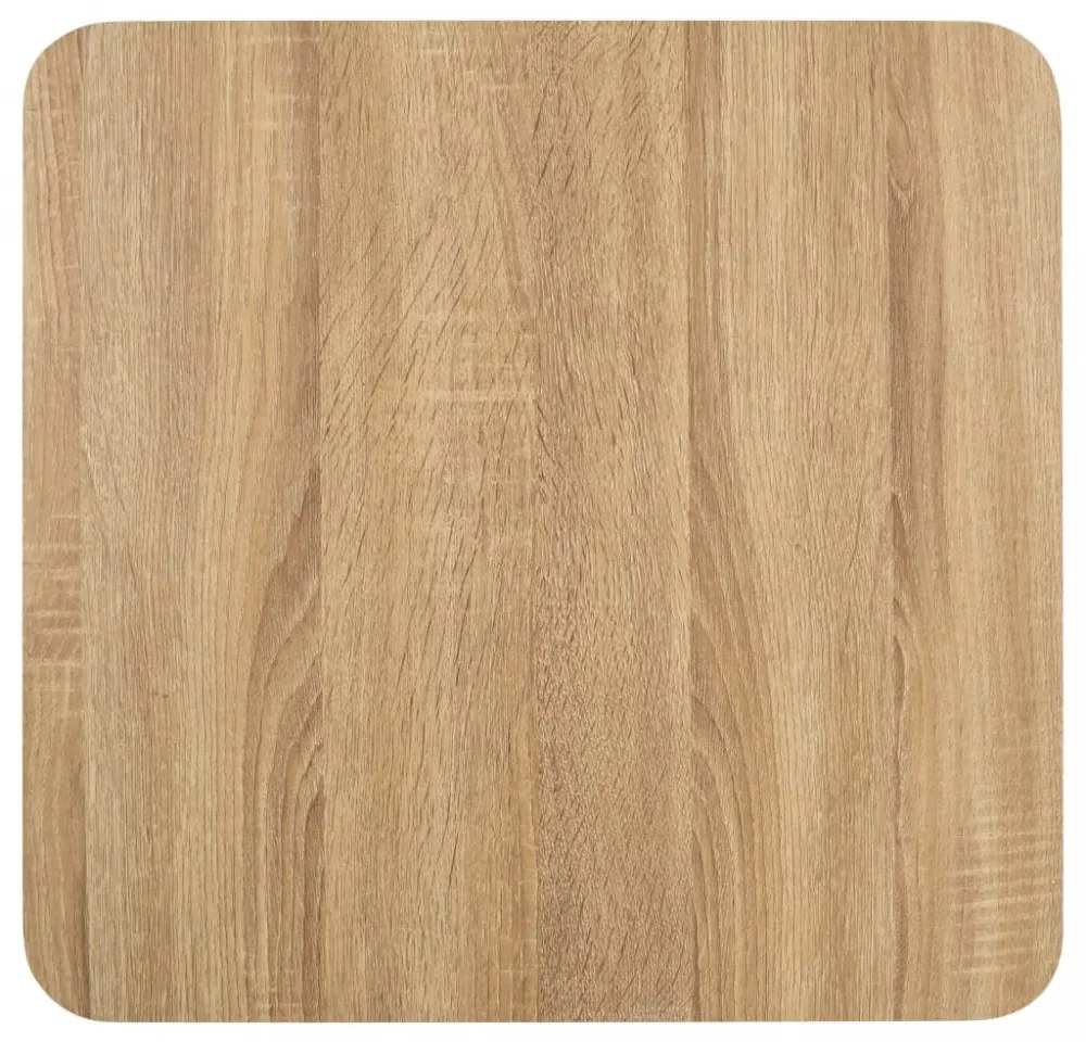 világosbarna MDF bisztróasztal 50 x 50 cm