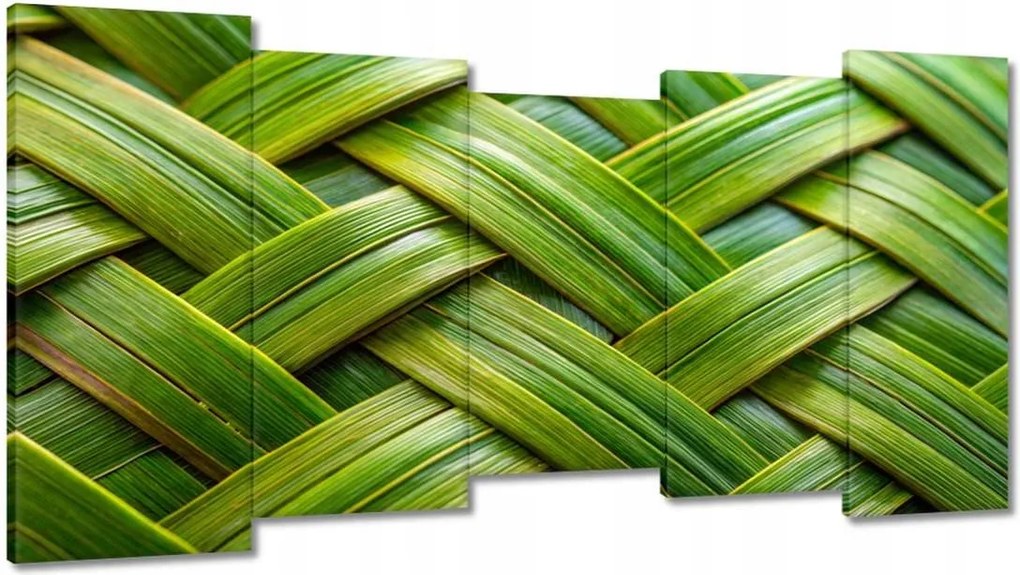 Vászonkép 150x80 Zöld fonott Zöld rattan fonott lemez